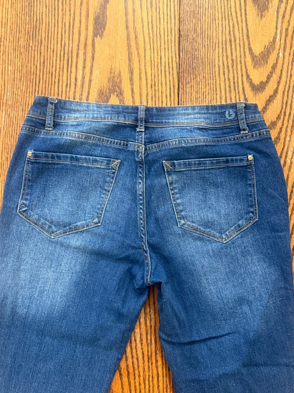 Kensie Skinny Ankle Jeans Embroidered Bird Denim Sz 8 / 29 Phoenix Japanese - Picture 7 of 16